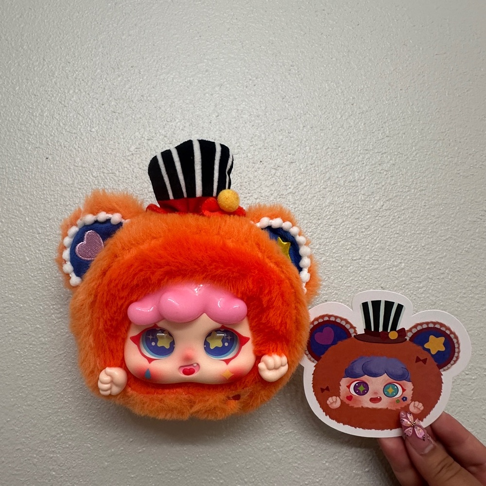 Migo Happy Ghost Dream Circus Plush Pendant- Gentleman Bear